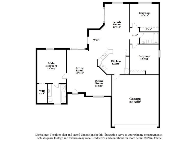 1,590/Mo, 529 Hummingbird Ct Poinciana, FL 34759 Floor Plan View
