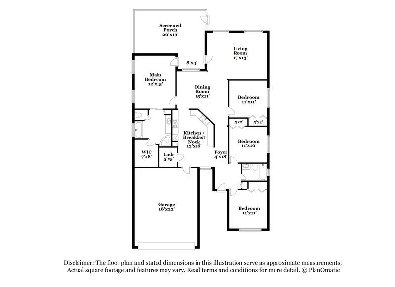 2,190/Mo, 2120 Old South Ln Apopka, FL 32712 Floor Plan View