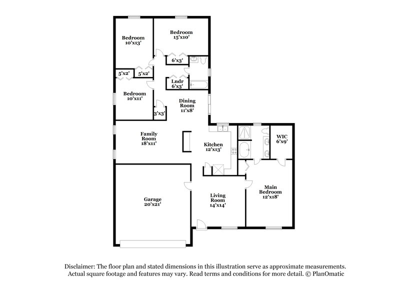 2,475/Mo, 3606 Bristol Cove Ln Saint Cloud, FL 34772 Floor Plan View