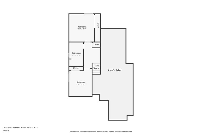 2,275/Mo, 1871 Meadowgold Ln Winter Park, FL 32792 Floor Plan View 2