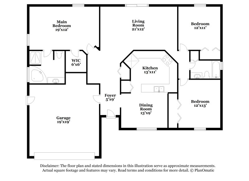 2,640/Mo, 916 Alsace Dr Kissimmee, FL 34759 Floor Plan View