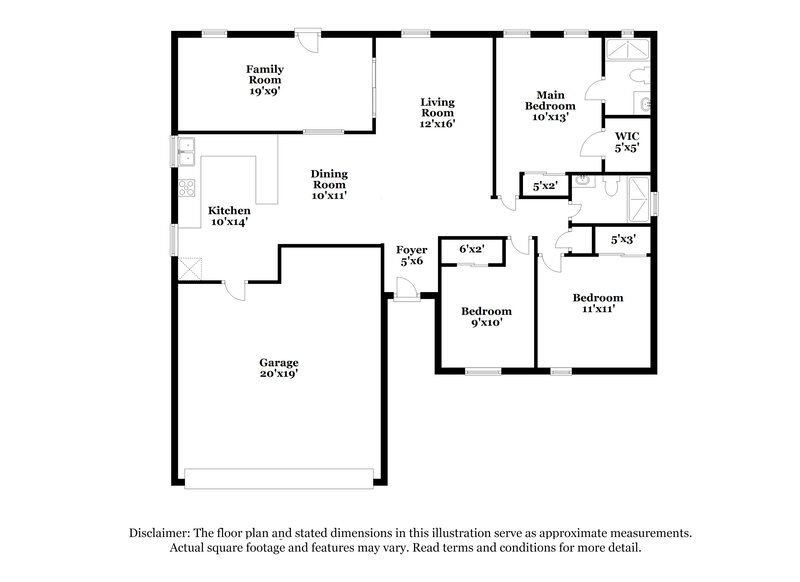 2,245/Mo, 7926 Sapphire Ln Orlando, FL 32822 Floor Plan View