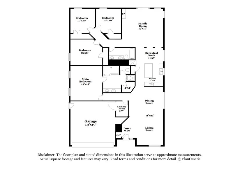 2,695/Mo, 8828 Fort Jefferson Blvd Orlando, FL 32822 Floor Plan View