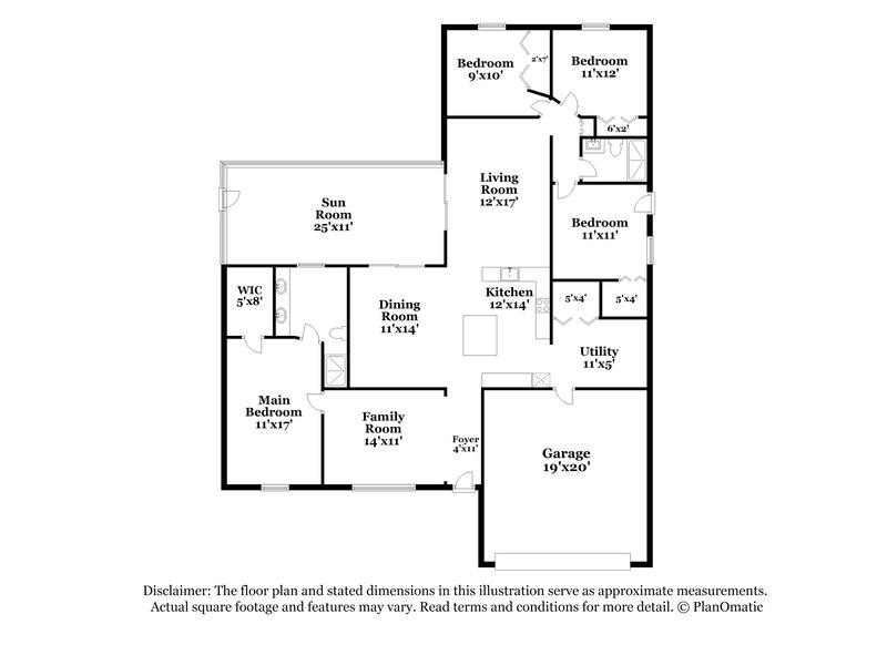 1,730/Mo, 308 Mariana Way Kissimmee, FL 34758 Floor Plan View