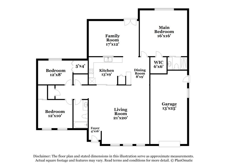 2,210/Mo, 8302 Tuckahoe Ct Orlando, FL 32829 Floorplan View