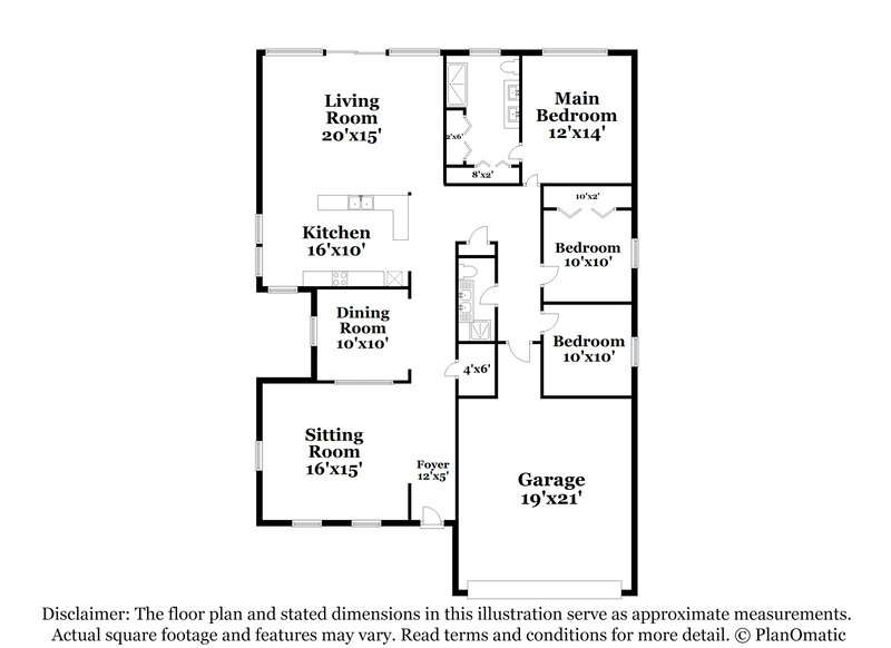 2,610/Mo, 3051 Bloomsbury Dr Kissimmee, FL 34747 Floor Plan View