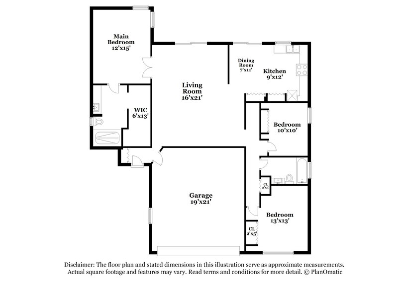 2,515/Mo, 10119 Pink Carnation Ct Orlando, FL 32825 Floor Plan View