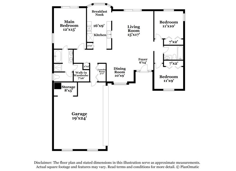 1,820/Mo, 331 Caen Ct Kissimmee, FL 34759 Floor Plan View