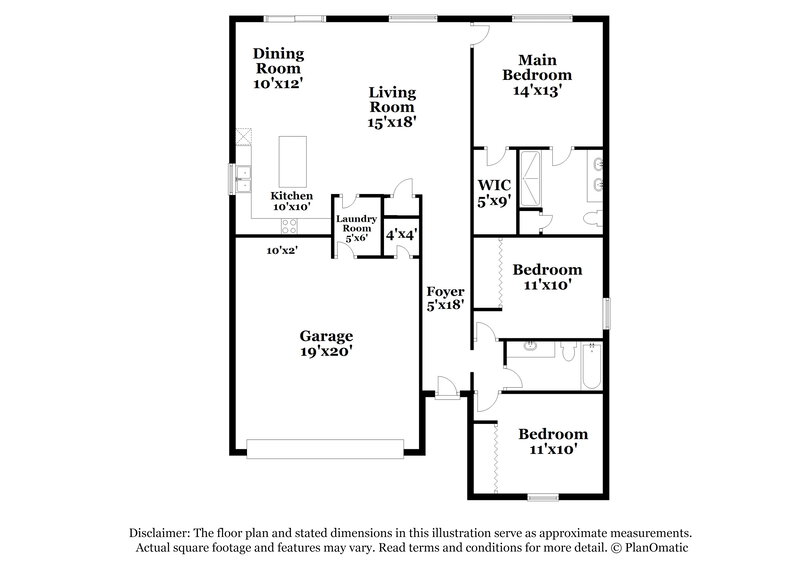 2,170/Mo, 1761 Cayman Cove Cir Saint Cloud, FL 34772 Floor Plan View