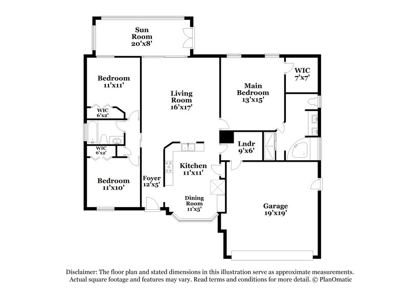 2,505/Mo, 1232 Lake Piedmont Cir Apopka, FL 32703 Floorplan View