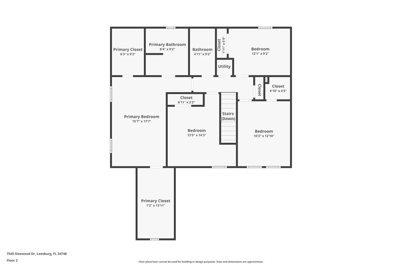2,130/Mo, 7545 Sloewood Dr Leesburg, FL 34748 Floor Plan View 2