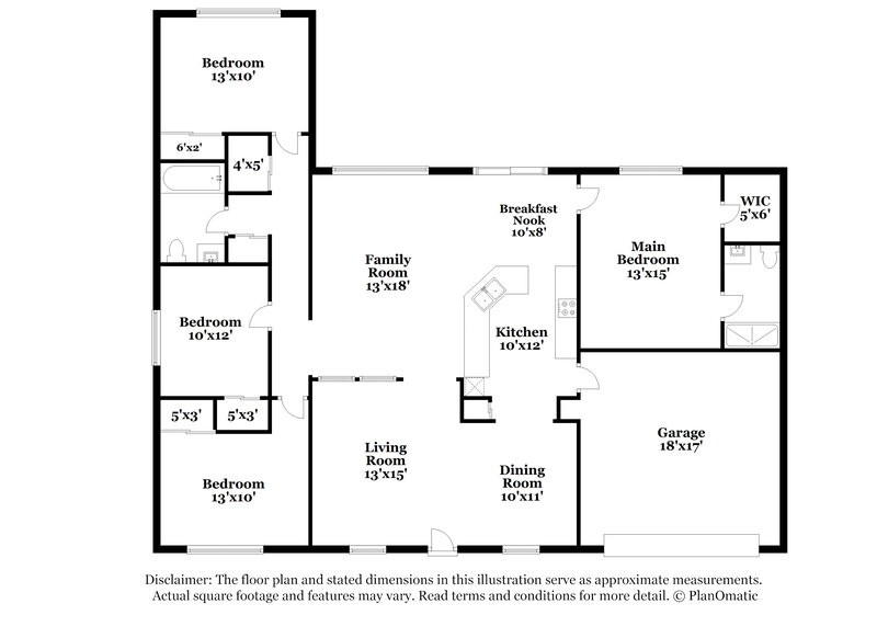 1,665/Mo, 421 Eagle Dr Poinciana, FL 34759 Floor Plan View