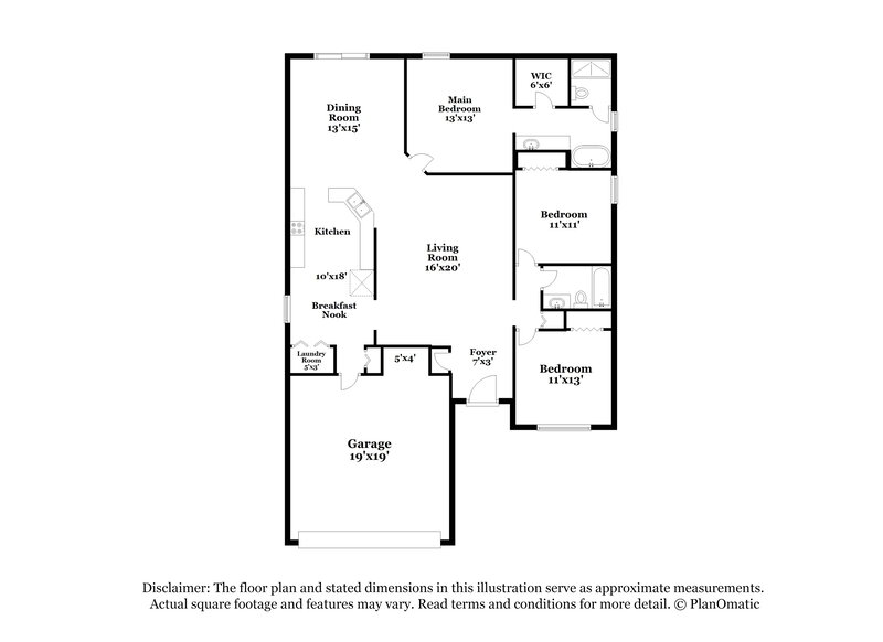 2,060/Mo, 16945 Corner Bay Ct Orlando, FL 32820 Floor Plan View