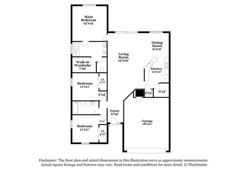 2,260/Mo, 636 Star Magnolia Dr Kissimmee, FL 34744 Floor Plan View