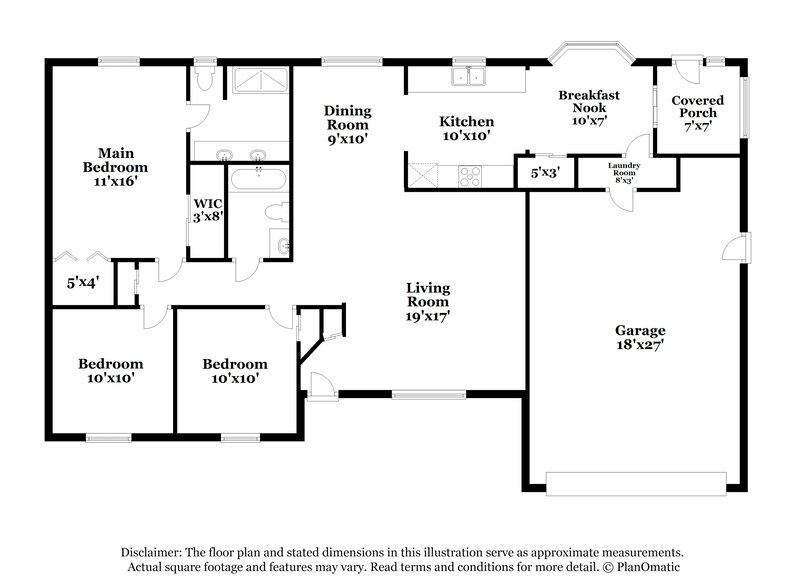 2,430/Mo, 2701 Bolton Bnd Orlando, FL 32817 Floor Plan View