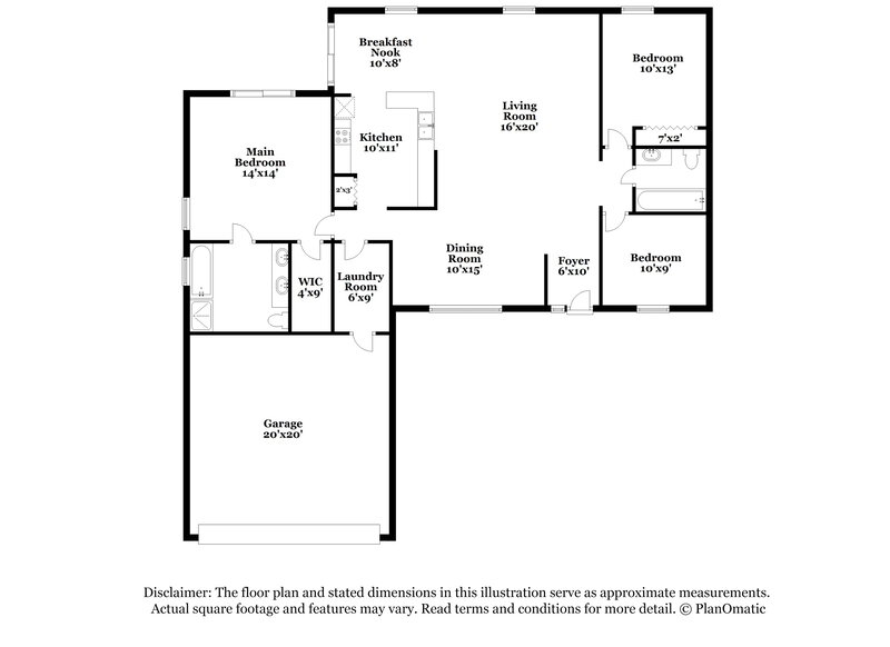 3,110/Mo, 605 Cherry Laurel St Minneola, FL 34715 Floor Plan View