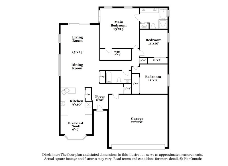 2,220/Mo, 2272 Mallard Creek Cir Kissimmee, FL 34743 Floor Plan View