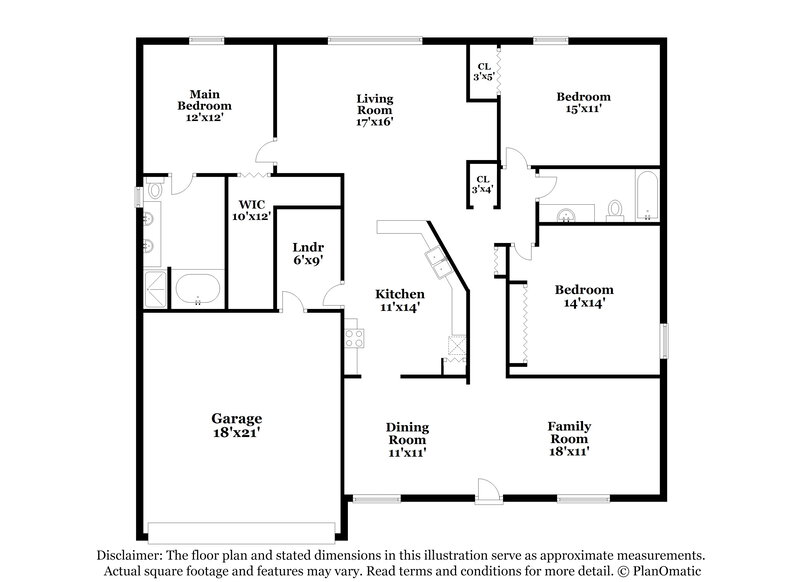 1,980/Mo, 828 Cabaret Ct Kissimmee, FL 34759 Floor Plan View