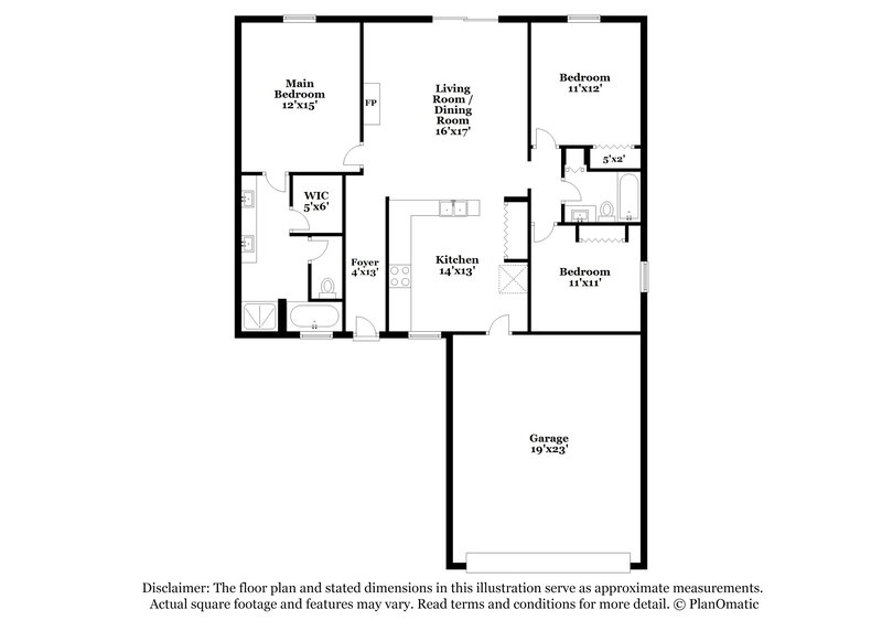 1,690/Mo, 459 Flamingo Ct Kissimmee, FL 34759 Floor Plan View