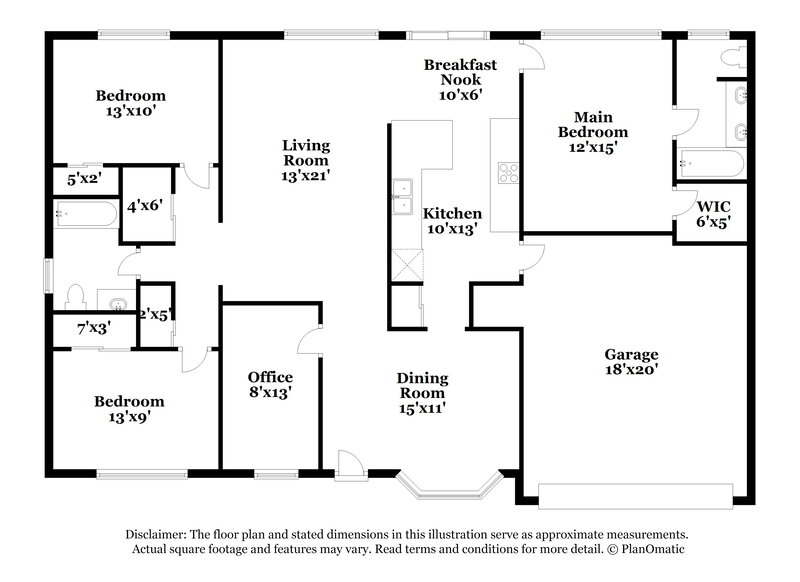 2,185/Mo, 2722 Woodstream Cir Kissimmee, FL 34743 Floor Plan View