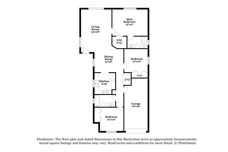 1,865/Mo, 2282 Santa Lucia St Kissimmee, FL 34743 Floorplan View