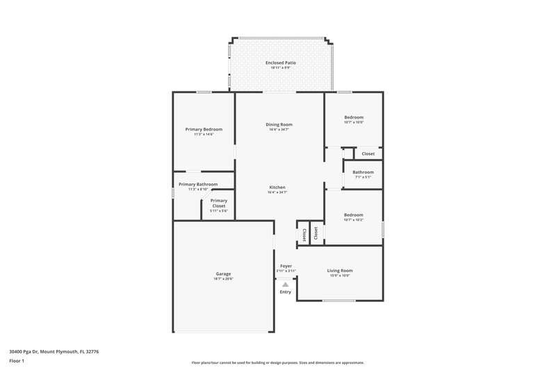 1,890/Mo, 30400 Pga Dr Sorrento, FL 32776 Floor Plan View