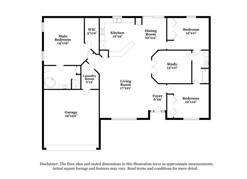 2,045/Mo, 1210 Demoiselle St Groveland, FL 34736 Floor Plan View