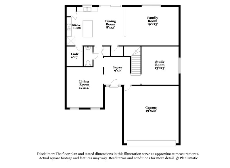 2,660/Mo, 6514 Pomeroy Cir Orlando, FL 32810 Floor Plan View