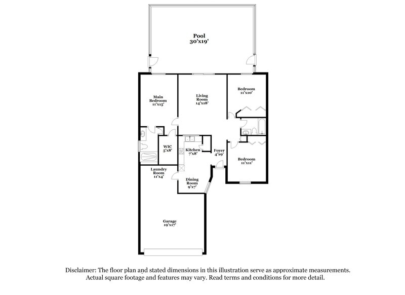 1,785/Mo, 2661 Winchester Cir Eustis, FL 32726 Floor Plan View