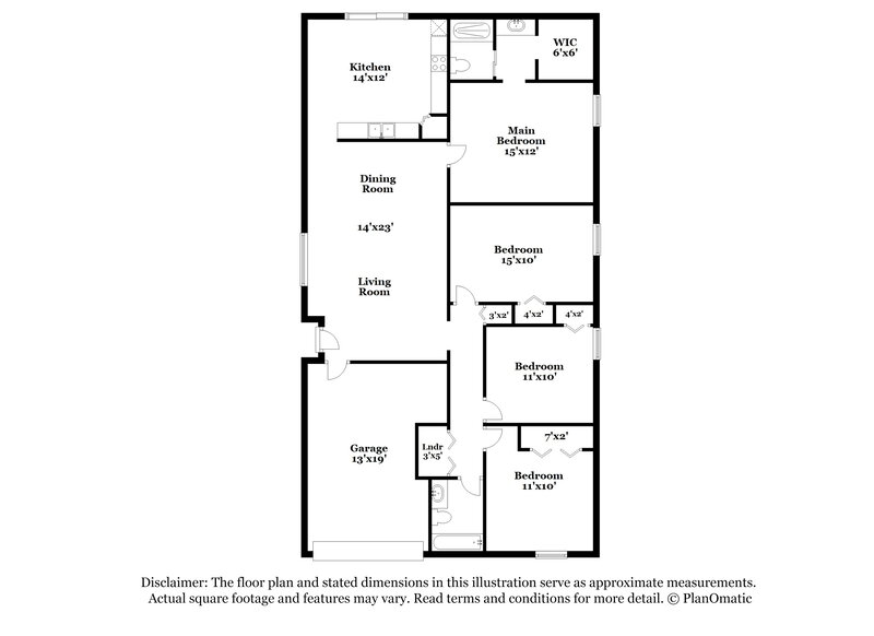 2,295/Mo, 8684 Foley Dr Orlando, FL 32825 Floor Plan View
