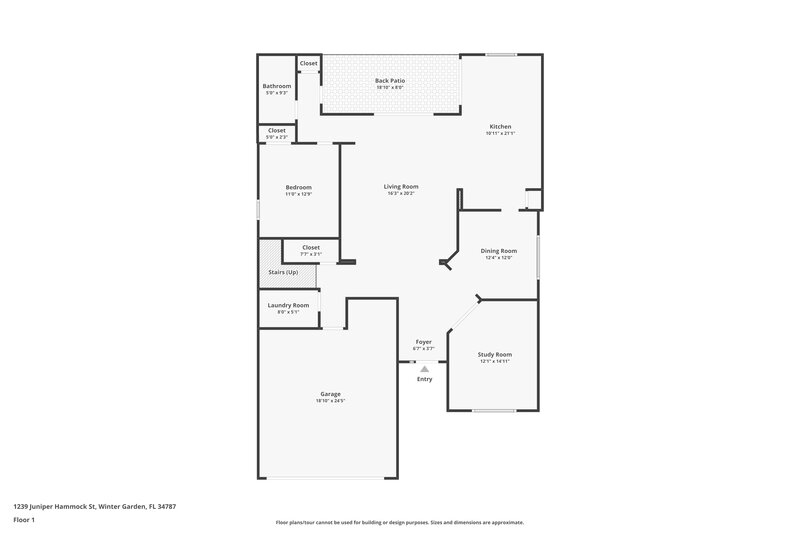 2,770/Mo, 1239 Juniper Hammock St Winter Garden, FL 34787 Floor Plan View 2