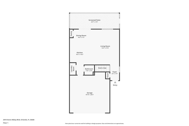 2,210/Mo, 2010 Stone Abbey Blvd Orlando, FL 32828 Floor Plan View