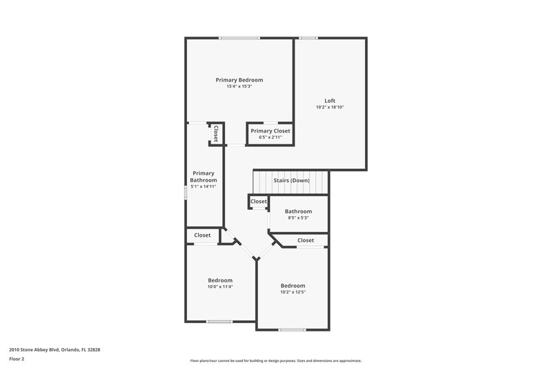 2,210/Mo, 2010 Stone Abbey Blvd Orlando, FL 32828 Floor Plan View 2