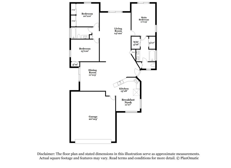 2,135/Mo, 1420 Brook Hollow Dr Orlando, FL 32824 Floor Plan View