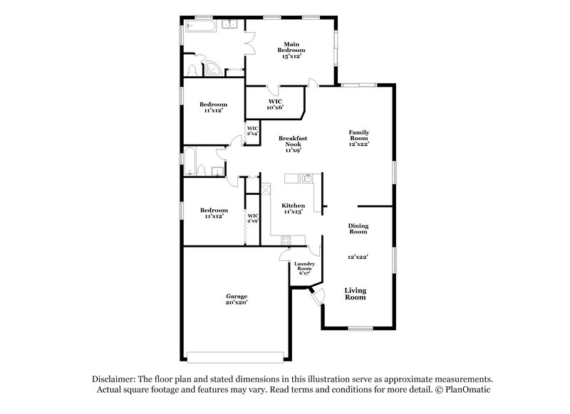2,275/Mo, 3654 Bristol Cove Ln Saint Cloud, FL 34772 Floor Plan View
