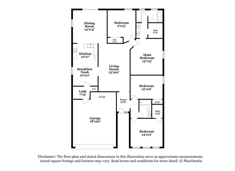 2,535/Mo, 2338 Andrews Valley Dr Kissimmee, FL 34758 Floor Plan View