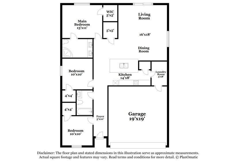 1,885/Mo, 426 Mallard Ln Poinciana, FL 34759 Floor Plan View
