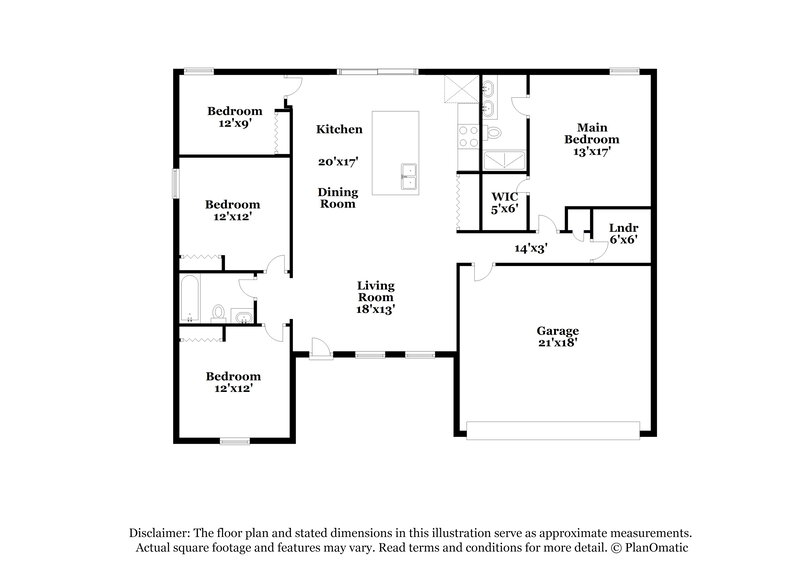 1,775/Mo, 634 Robin Ln Poinciana, FL 34759 Floor Plan View