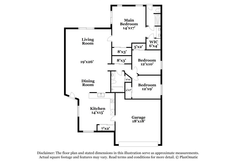 2,120/Mo, 1022 Henson Ct Oviedo, FL 32765 Floor Plan View