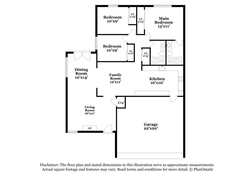 2,255/Mo, 1343 San Felipe Ct Winter Springs, FL 32708 Floorplan View