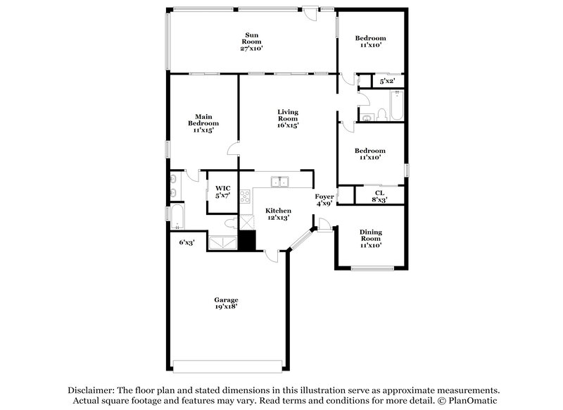 2,235/Mo, 2832 Afton Cir Orlando, FL 32825 Floor Plan View