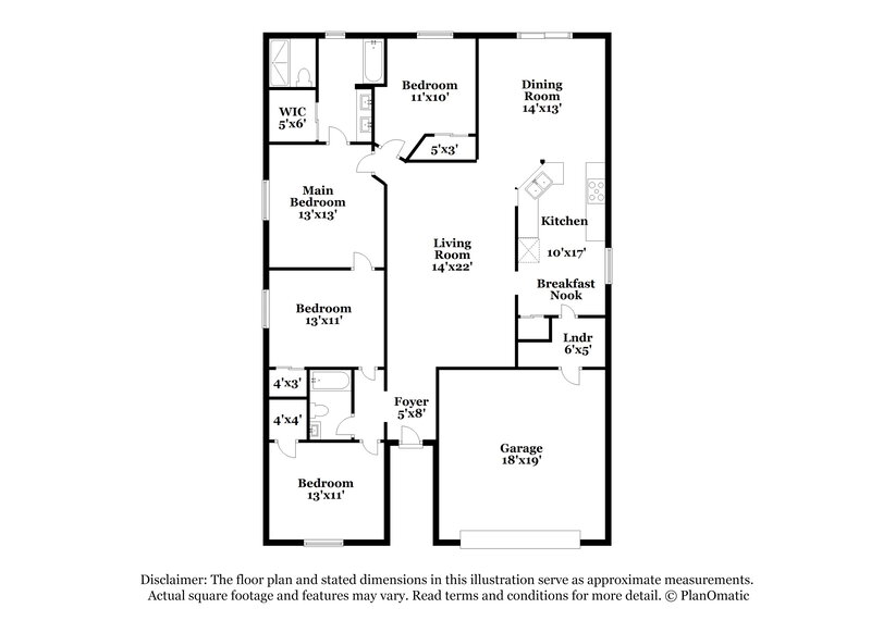 1,955/Mo, 5471 Silver Thistle Ln Saint Cloud, FL 34772 Floor Plan View