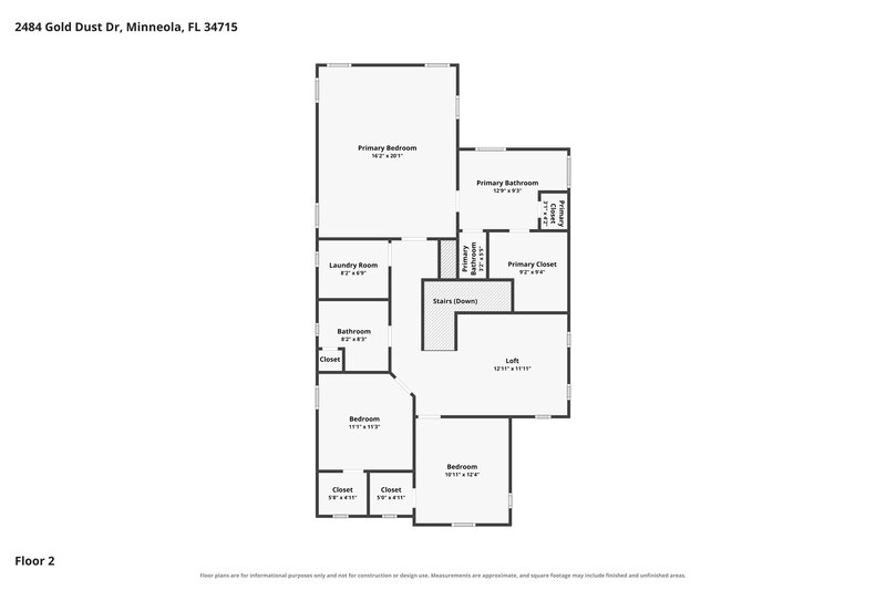 0/Mo, 2484 Gold Dust Dr Minneola, FL 34715 Floor Plan View 2