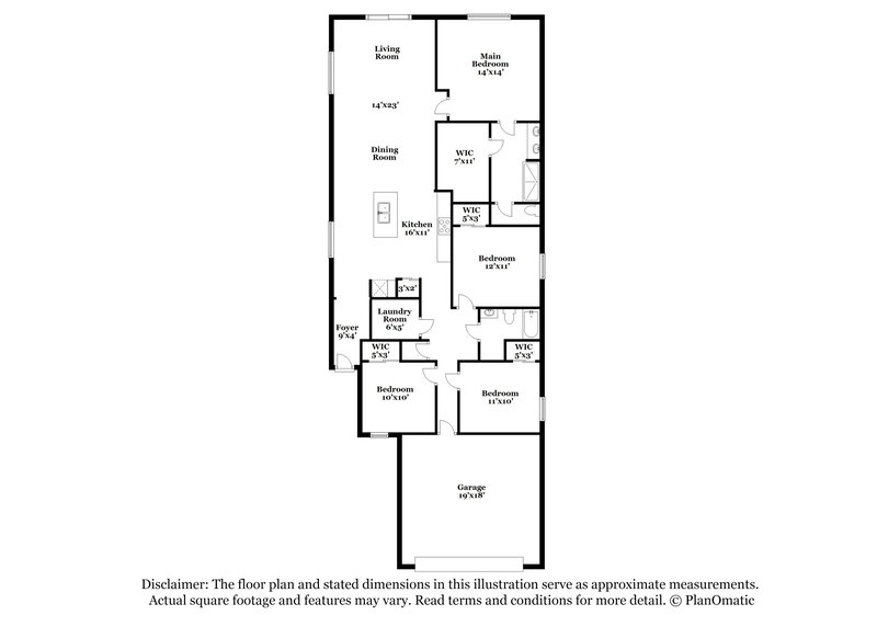 3,460/Mo, 5247 Meredrew Ln Saint Cloud, FL 34771 Floor Plan View