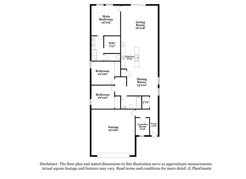2,280/Mo, 5261 Luke Hammock St Saint Cloud, FL 34771 Floor Plan View