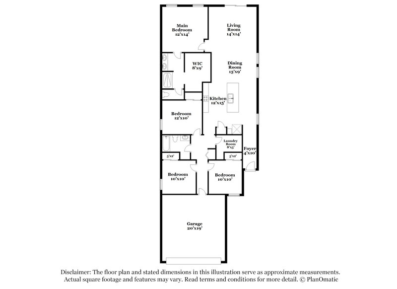 2,375/Mo, 857 Rivers Crossing Street Clermont, FL 34714 Floorplan View