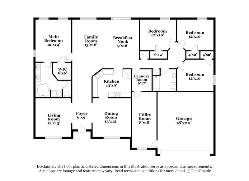 2,680/Mo, 1030 Trailside Ct Oakland, FL 34787 Floor Plan View