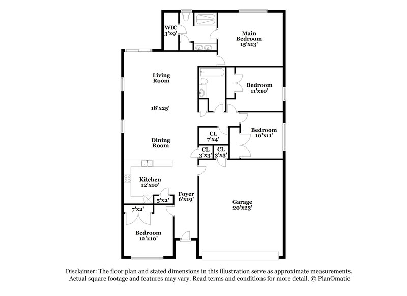 1,725/Mo, 355 Clermont Dr Kissimmee, FL 34759 Floor Plan View