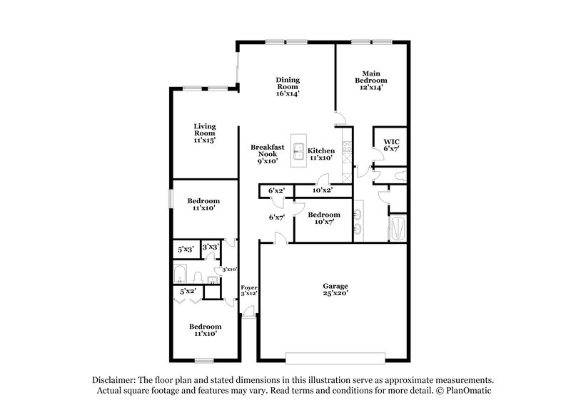 2,260/Mo, 16652 Broadford Ln Clermont, FL 34714 Floor Plan View