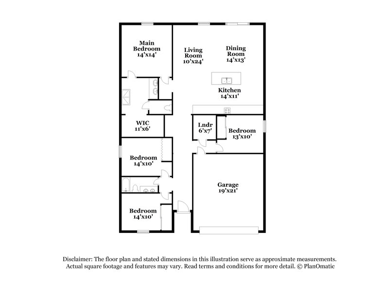 2,900/Mo, 1142 Oak Valley Drive Auburndale, FL 33823 Floor Plan View